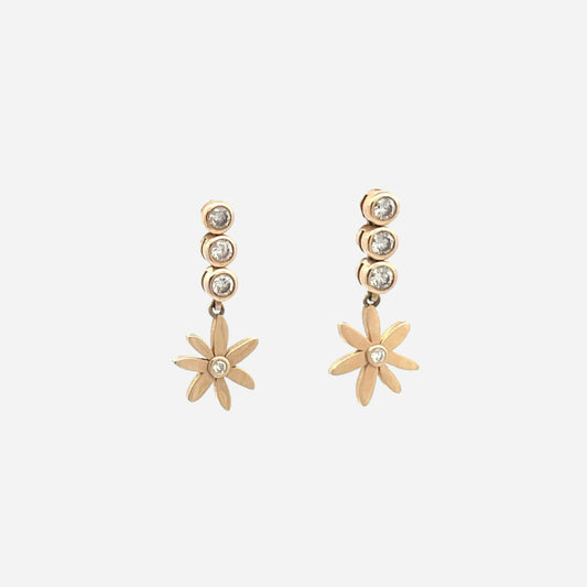 Chrysanthemum Flower Stud Earrings