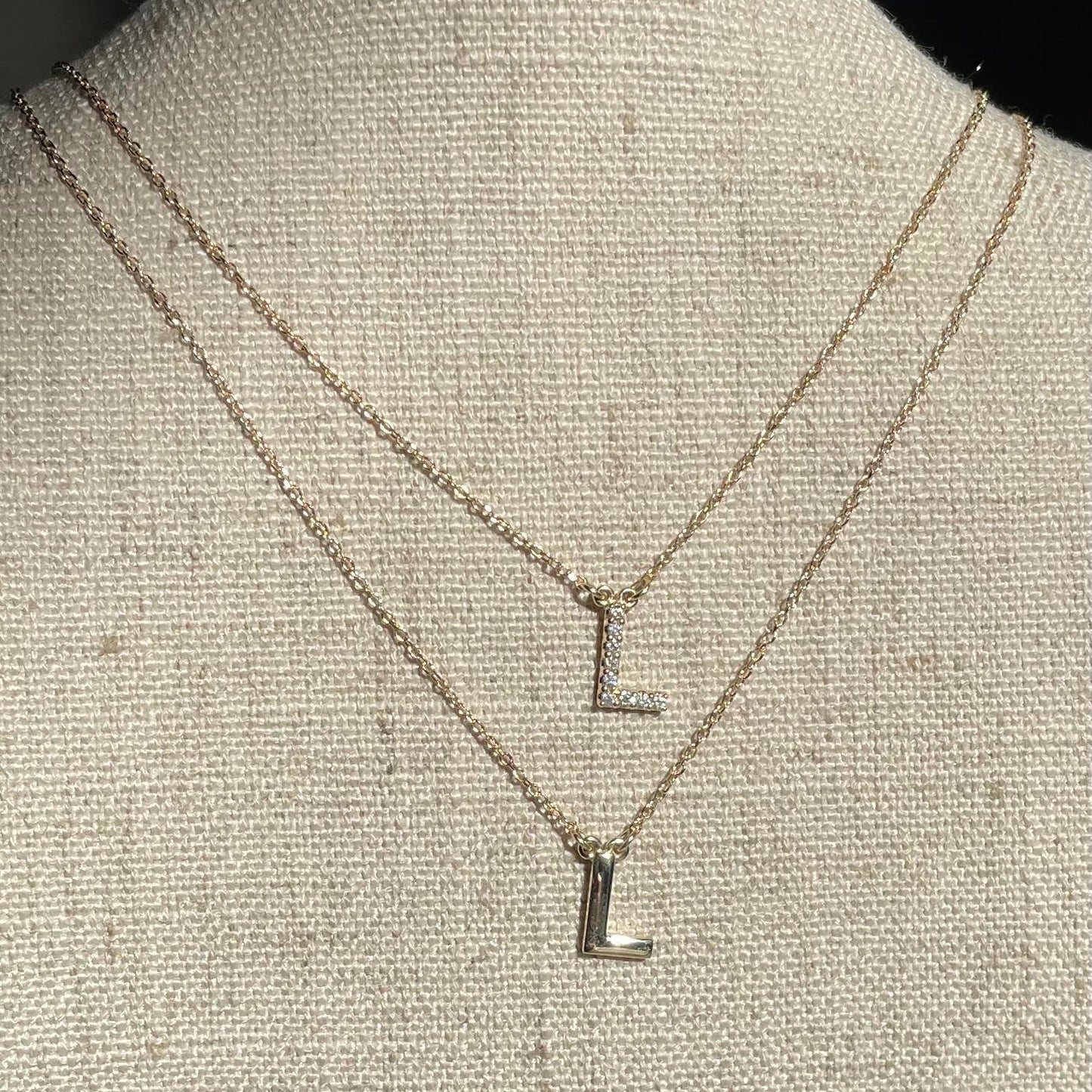 Diamond Initial Necklace